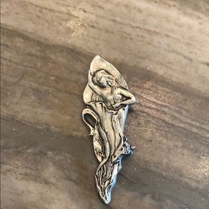 Fairy in a Lily Brooch